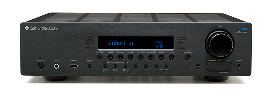 Cambridge Azur 551R V2 AV Receiver (black)(each) - Click Image to Close